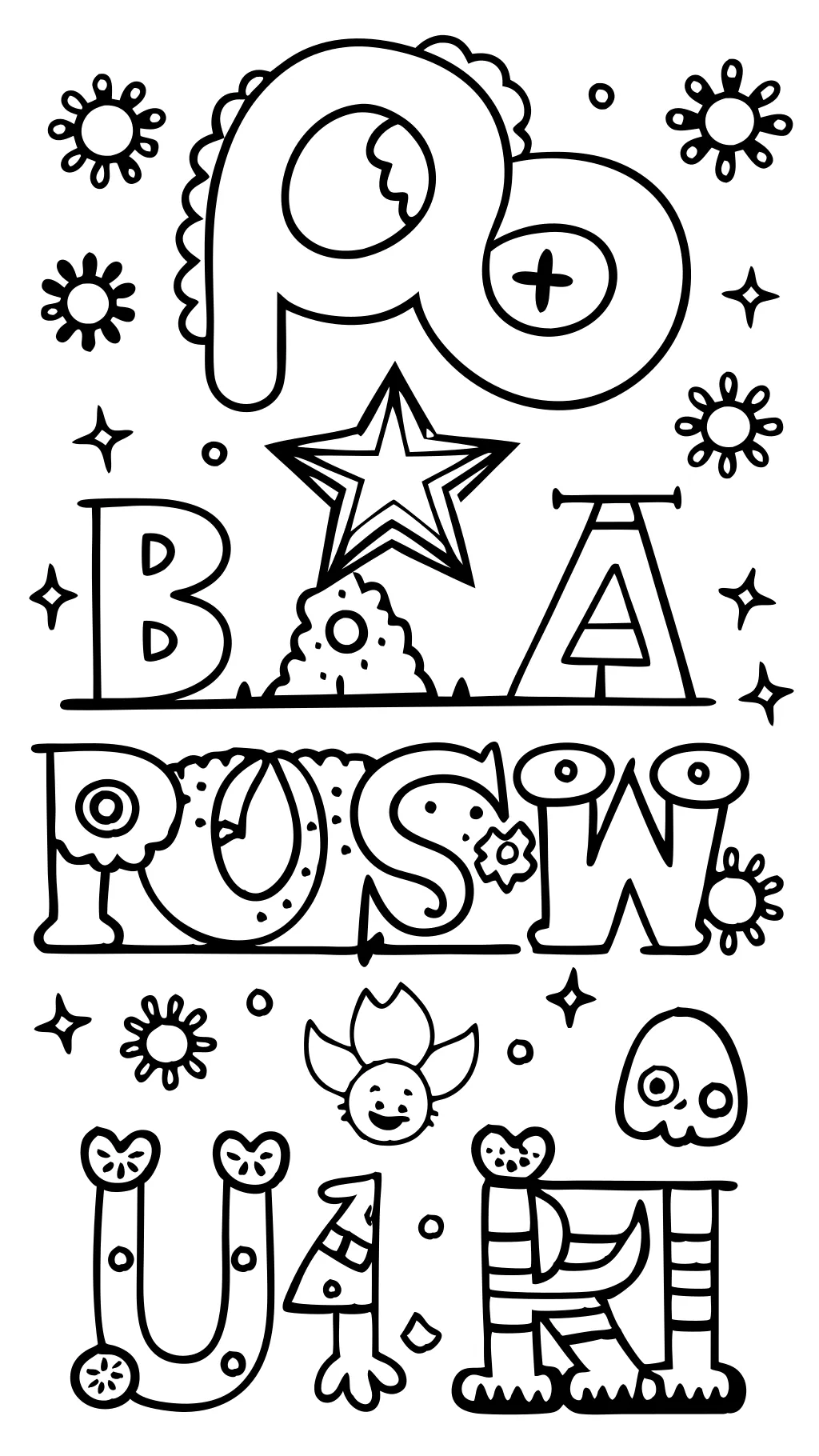 coloriages d’alphabet russe